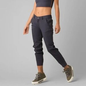 Prana Sky Canyon Jogger Cargo Pants Gray Zip Pockets Stretch Travel Outdoor